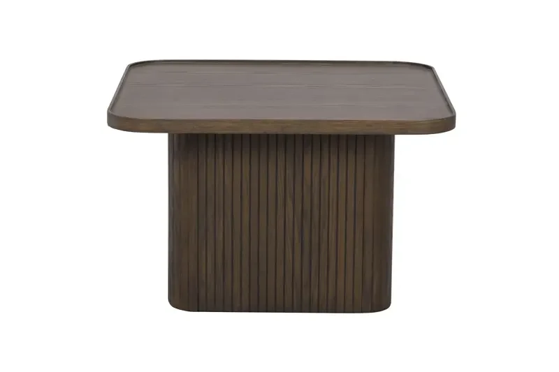 ROWICO Sullivan sofabord, kvadratisk - brun egefinr og eg (60x60)