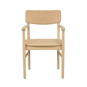 ROWICO Maidstone spisebordsstol, m. armln - natur eg