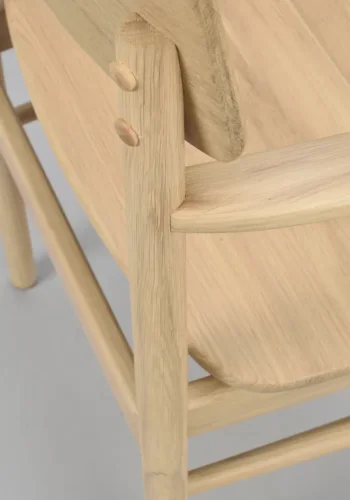 ROWICO Maidstone spisebordstol, m. armlener - naturlig eik