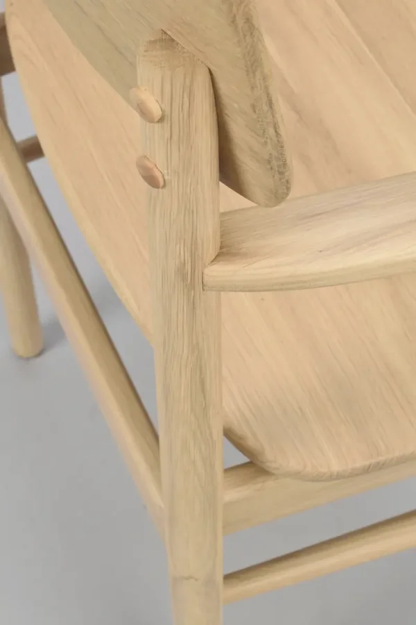 ROWICO Maidstone spisebordstol, m. armlener - naturlig eik