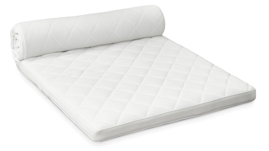 Polysoft overmadrass - hvit jersey (200x90)