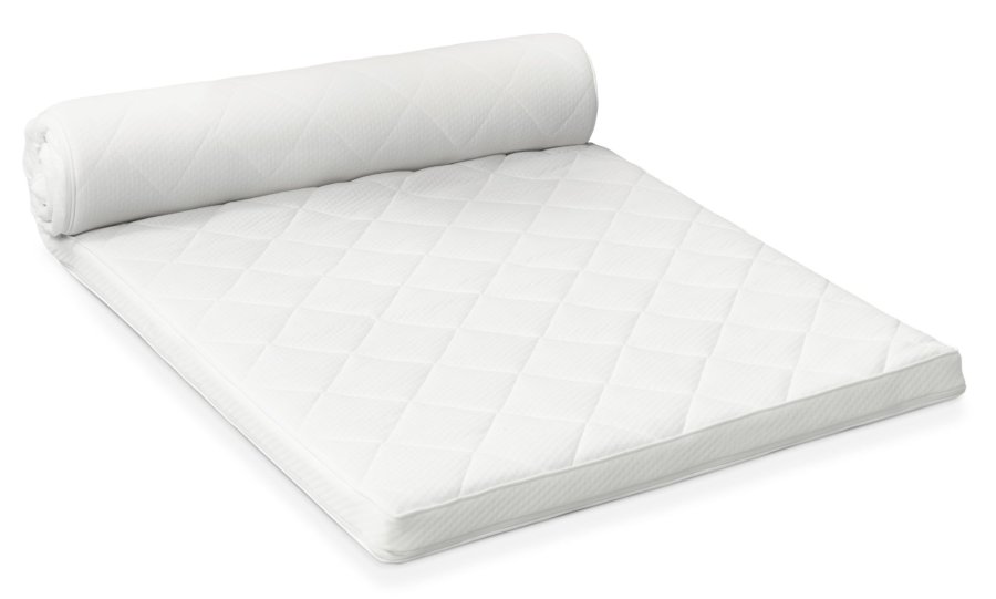 Polysoft overmadrass - hvit jersey (200x80)