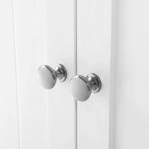 VASAGLE frittstende baderomsskap, m. 2 drer og 2 hyller - hvit MDF