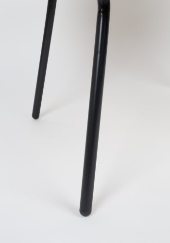 ZUIVER EIK brettbord, rundt - naturlig eik og sort stl (78)