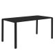 ZUIVER Vondel hagebord, rektangulrt - svart aluminium (168,5x87)