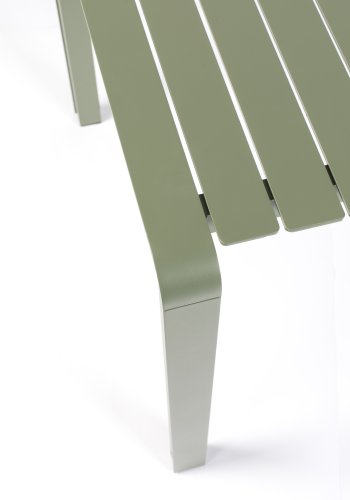 ZUIVER Vondel hagebord, rektangulrt - grnn aluminium (168,5x87)