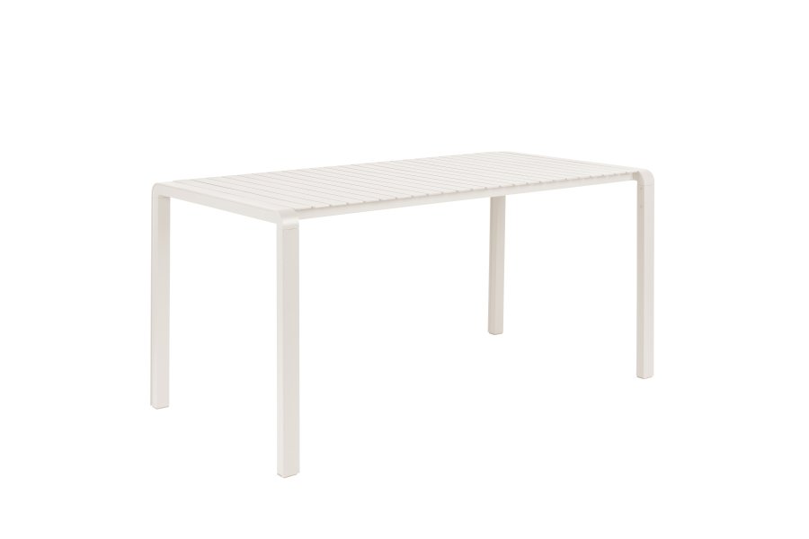 ZUIVER Vondel hagebord, rektangulrt - leirehvit aluminium (168,5x87)