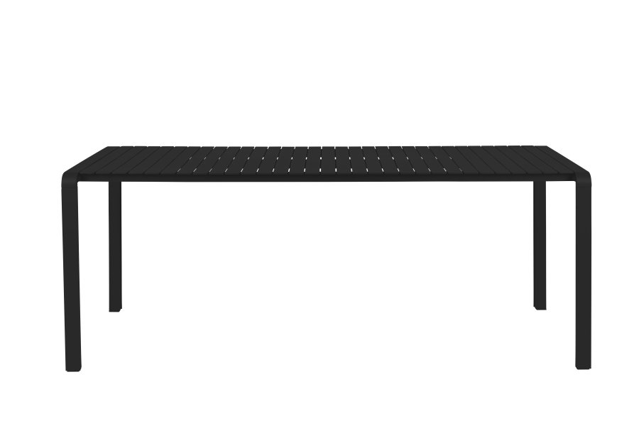 ZUIVER Vondel hagebord, rektangulrt - svart aluminium (214x97)