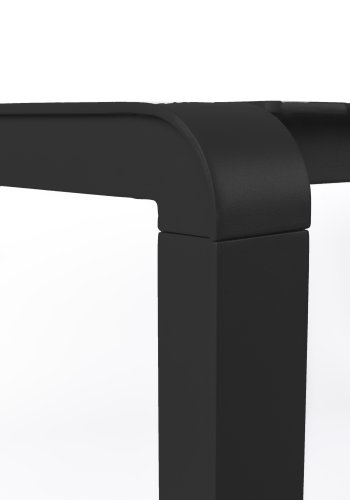 ZUIVER Vondel hagebord, rektangulrt - svart aluminium (214x97)