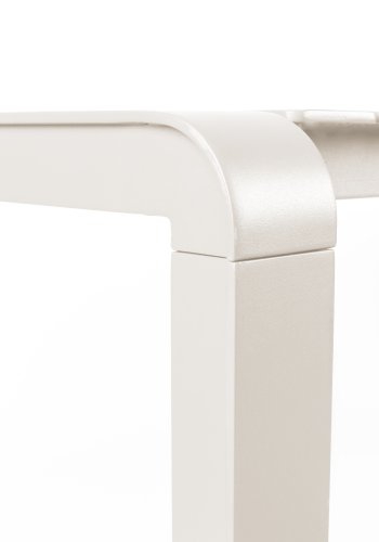 ZUIVER Vondel hagebord, rektangulrt - leirehvit aluminium (214x97)