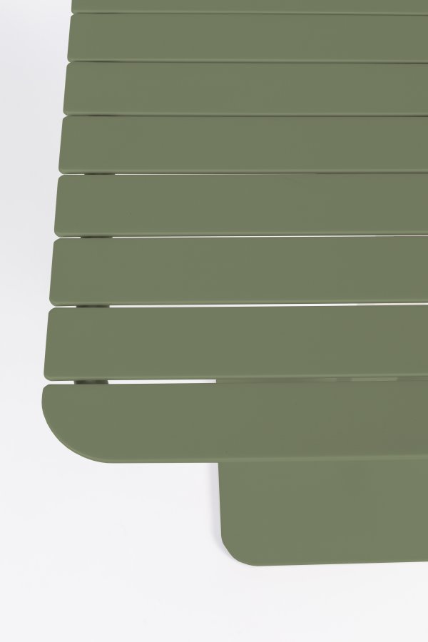 ZUIVER Vondel Bistro hagebord, firkantet - grnn aluminium (71x71)