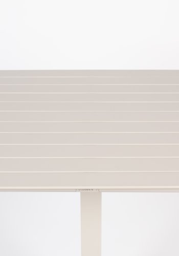 ZUIVER Vondel Bistro hagebord, firkantet - leirehvit aluminium (71x71)