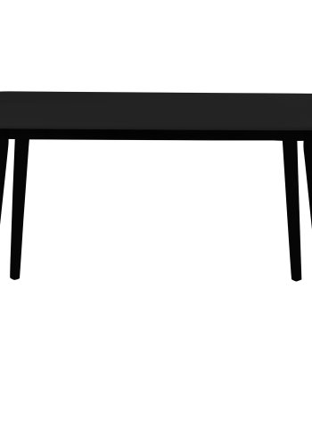 HOUSE NORDIC Vojens spisebord, rektangulrt - svart MDF og gummitre (120x70)