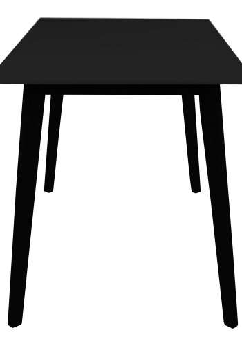 HOUSE NORDIC Vojens spisebord, rektangulrt - svart MDF og gummitre (120x70)