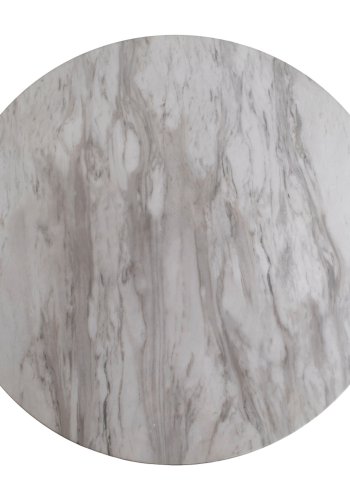 HOUSE NORDIC rundt Bolzano spisebord - hvitt tre og stl (70)