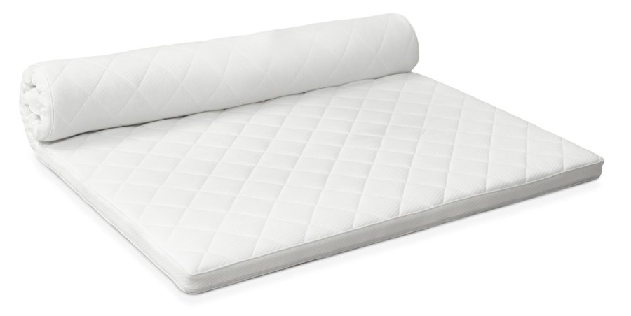 Latex overmadrass - hvit jersey (200x140)