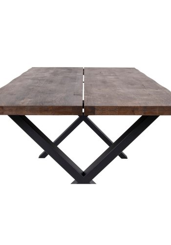 HOUSE NORDIC rektangulrt Toulon spisebord - rkt eik og metall (200x95)