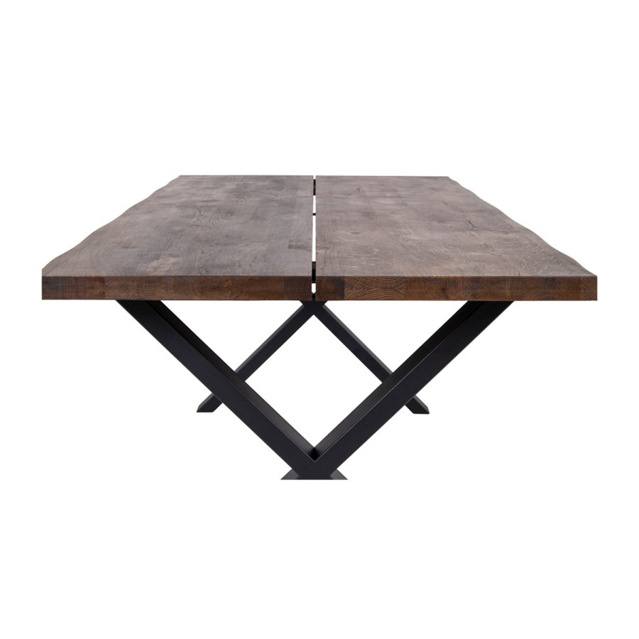 HOUSE NORDIC rektangulrt Toulon spisebord - rkt eik og metall (200x95)