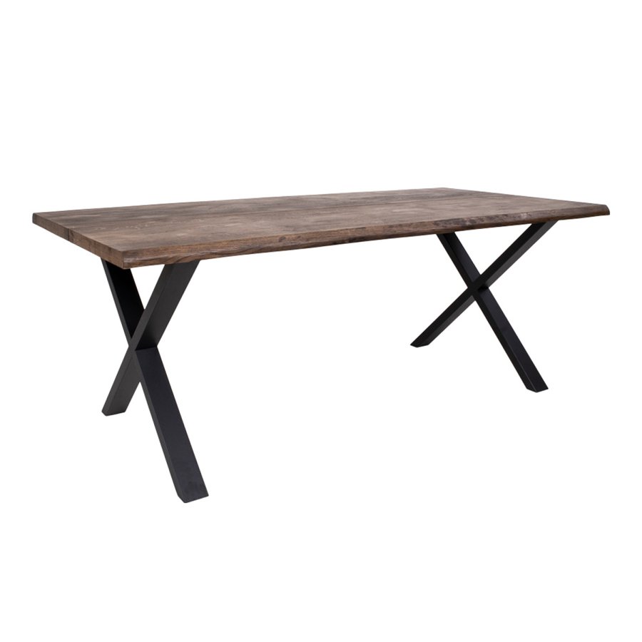 HOUSE NORDIC rektangulrt Toulon spisebord - rkt eik og metall (200x95)