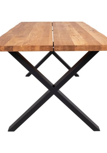 HOUSE NORDIC rektangulrt Toulon spisebord - naturlig eik og metall (200x95)
