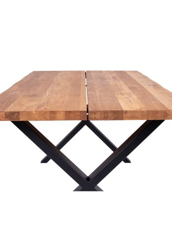HOUSE NORDIC rektangulrt Toulon spisebord - naturlig eik og metall (200x95)