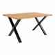 HOUSE NORDIC Toulon spisebord - naturlig eik og metall (140x95)