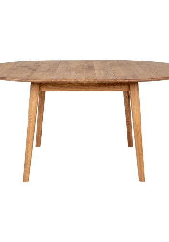 HOUSE NORDIC Metz spisebord - Spisebord, oljet eik, innebygd ileggsplate med sommerfuglfunksjon 118x118-158x75 cm