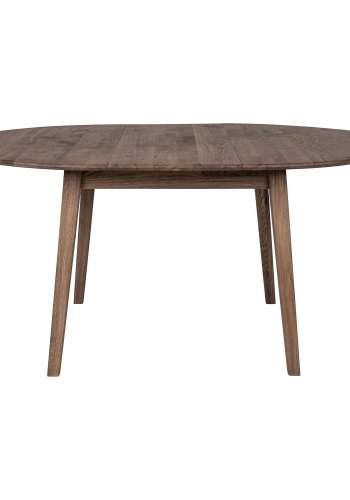 HOUSE NORDIC Metz spisebord - Spisebord, rkt oljet eik, innebygd ileggsplate med sommerfuglfunksjon 118x118-158x75 cm