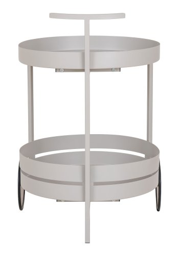 HOUSE NORDIC Barvogn, stl, kjlig gr, 2 hyller, 40x49,5x61 cm