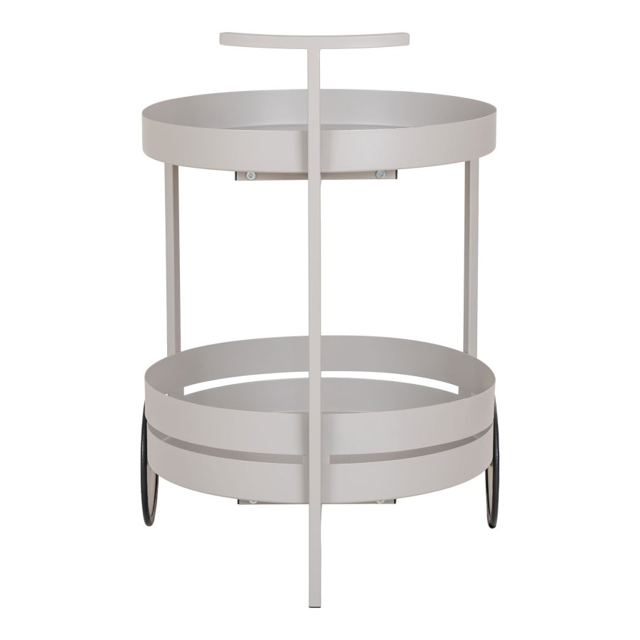 HOUSE NORDIC Barvogn, stl, kjlig gr, 2 hyller, 40x49,5x61 cm