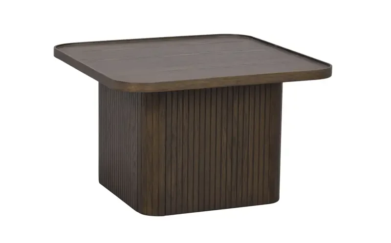 ROWICO Sullivan sofabord, kvadratisk - brun egefinr og eg (60x60)