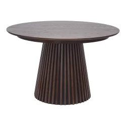 HOUSE NORDIC&nbsp;Osaka spisebord, egefiner, smoked, inkl. 2 till�gsplader, �120x120-160-200x75 cm