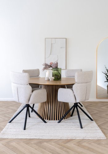 HOUSE NORDIC Osaka spisebord - Spisebord, eikefiner, naturlig<br>140x75 cm