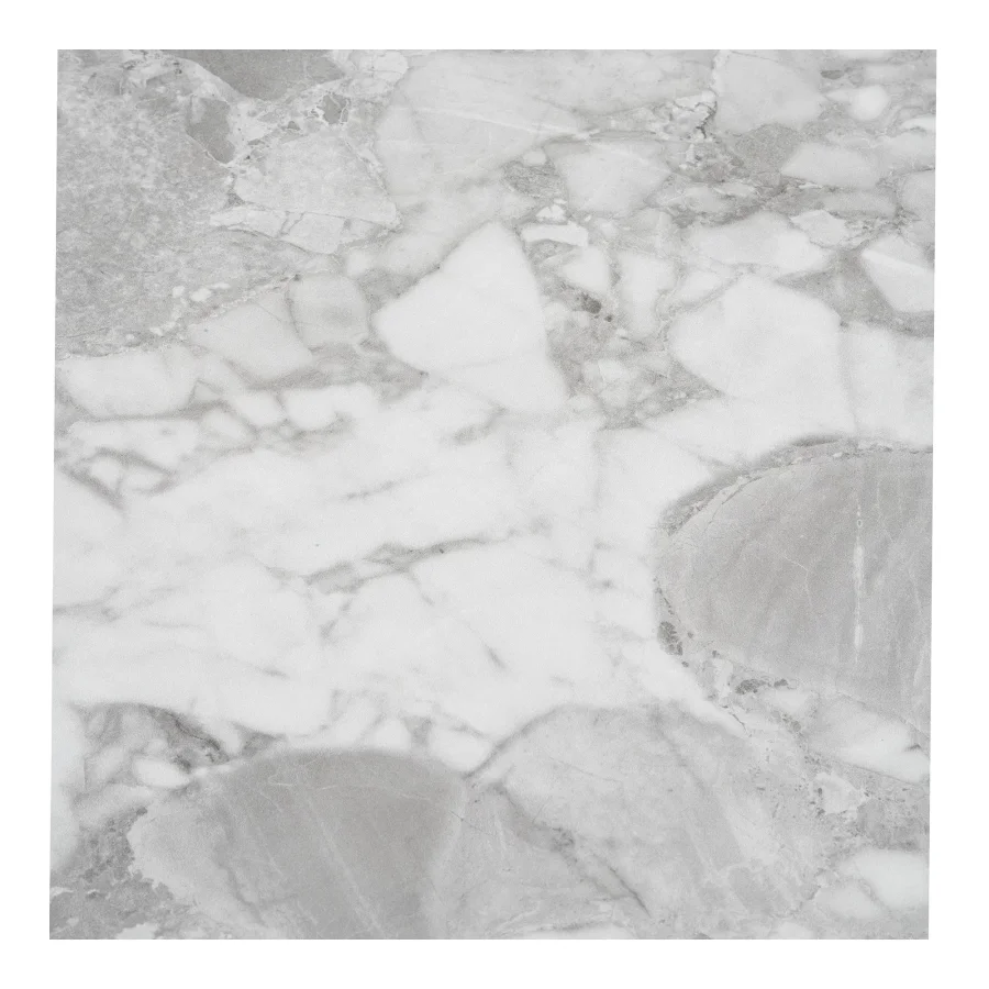 HOUSE NORDIC Brito spisebord - Spisebord, marmorlook, gr, svart 120x75 cm