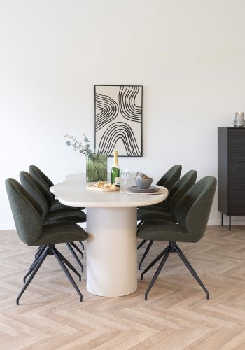 HOUSE NORDIC Maranola spisebord - Spisebord, sementutseende, lys gr 96x240x76 cm