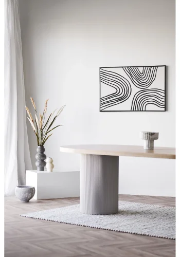 HOUSE NORDIC Solva spisebord - Spisebord, ask, natur, sand 100x220x75 cm