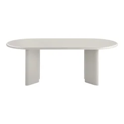 HOUSE NORDIC Nagano spisebord, oval - beige MDF (100x220)