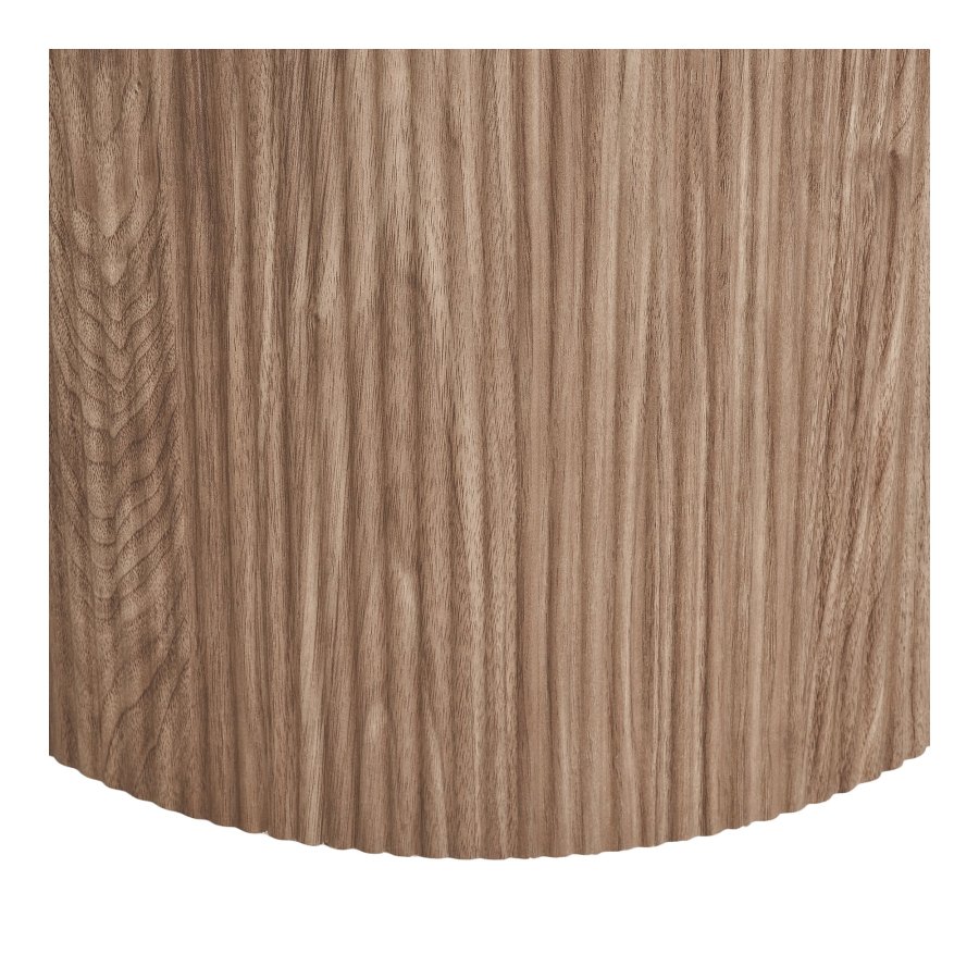 HOUSE NORDIC Athens matbord, runt - vit keramik och brunt dekorpapper (�120)