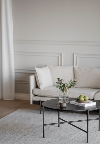 ROWICO rund Skye sofabord - sort egetrsfiner og metal (85)