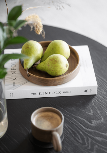 ROWICO rund Skye sofabord - sort egetrsfiner og metal (85)