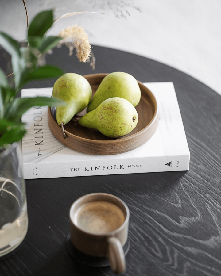 ROWICO rund Skye sofabord - sort egetrsfiner og metal (85)