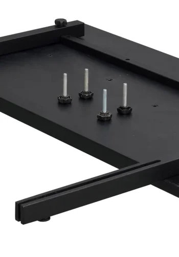 ROWICO Winnipeg tilleggsplate, rektangulr - svart eikefiner (100x50)