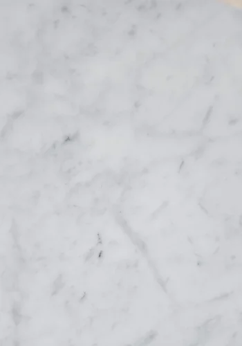 ROWICO Brooksville sofabord, rund - hvid marmor og brun egefinér (90)