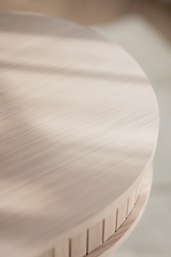 ROWICO Haddington konsollbord, m. 2 skuffer - hvitpigmentert eikefiner og svart metall (142x47)