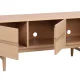 ROWICO Moresby TV-bord, m. 3 drer - hvitpigmentert eikefiner og eik (135x40)
