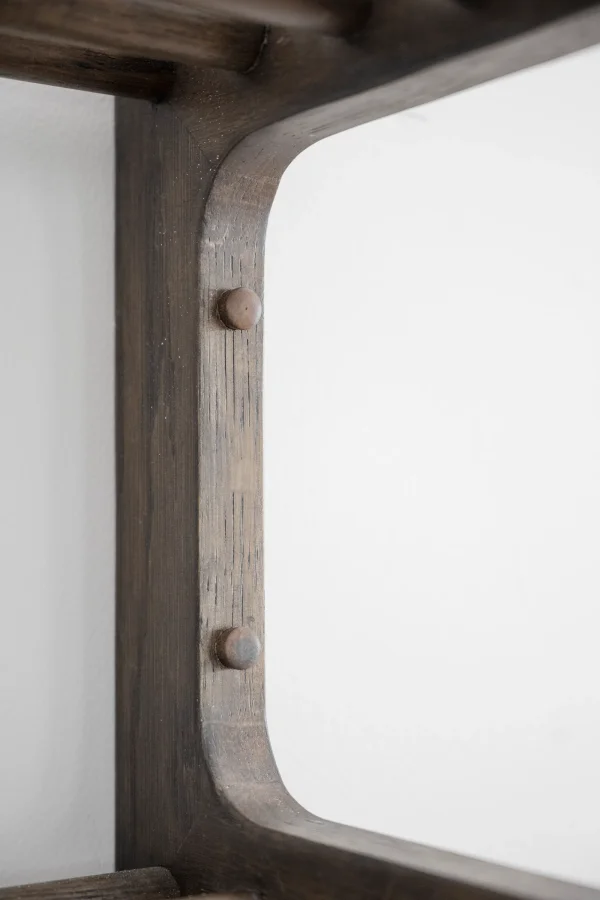 ROWICO Inverness hattehylde, m. bjlestnger - guld metal og brun eg (B:80)