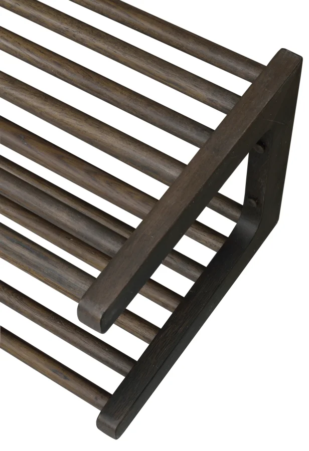 ROWICO Inverness vgmonteret skohylde, m. 2 hylder - brun eg (B:80)