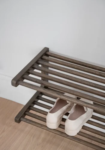 ROWICO Inverness vgmonteret skohylde, m. 2 hylder - brun eg (B:80)