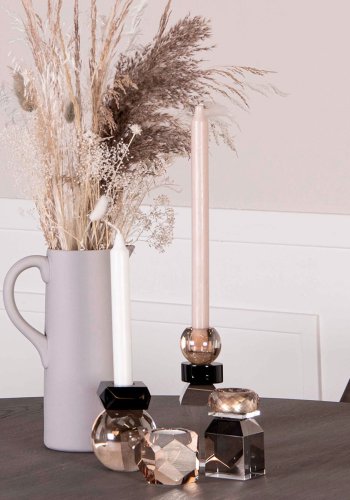 HOUSE OF SANDER Honeysuckle tekanneholder - rkt/klart/champagneglass (H:10)