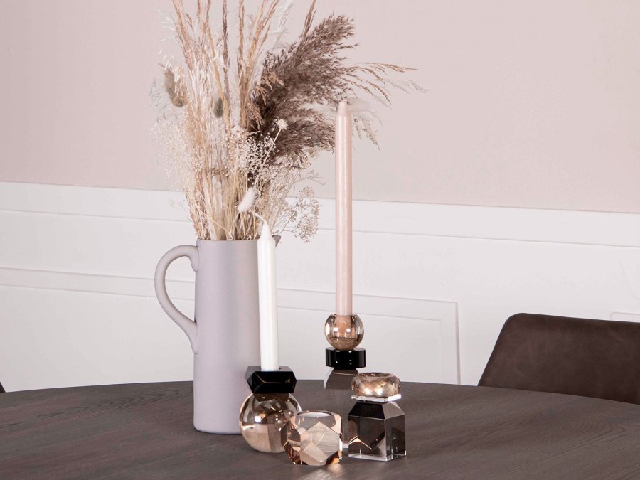 HOUSE OF SANDER Honeysuckle tekanneholder - rkt/klart/champagneglass (H:10)